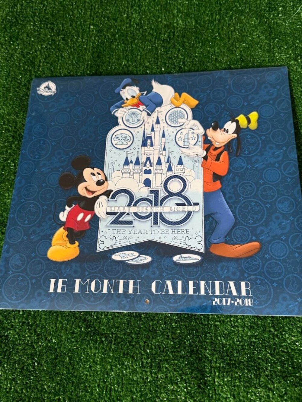 Disney Walt Disney World Calendar 2017–2018 16 Month Theme Park Collectible NEW